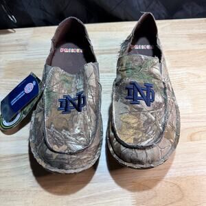 NWT Realtree Edge Mens Camo Notre Dame University Team Sport Casual Shoes Size 9